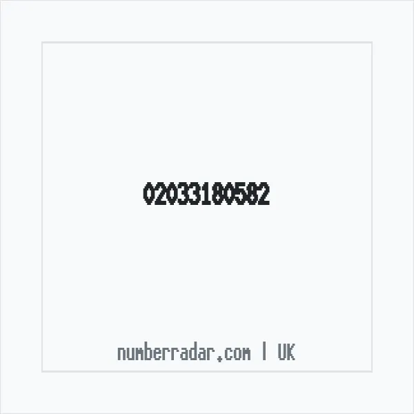 Reverse number check for +44 20 3318 0582 — who called me?