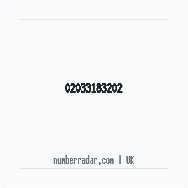 Reverse number check for +44 20 3318 3202 — who called me?