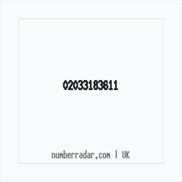 Reverse number check for +44 20 3318 3611 — who called me?