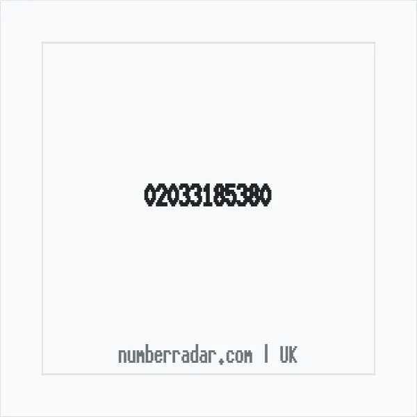 Reverse number check for +44 20 3318 5380 — who called me?