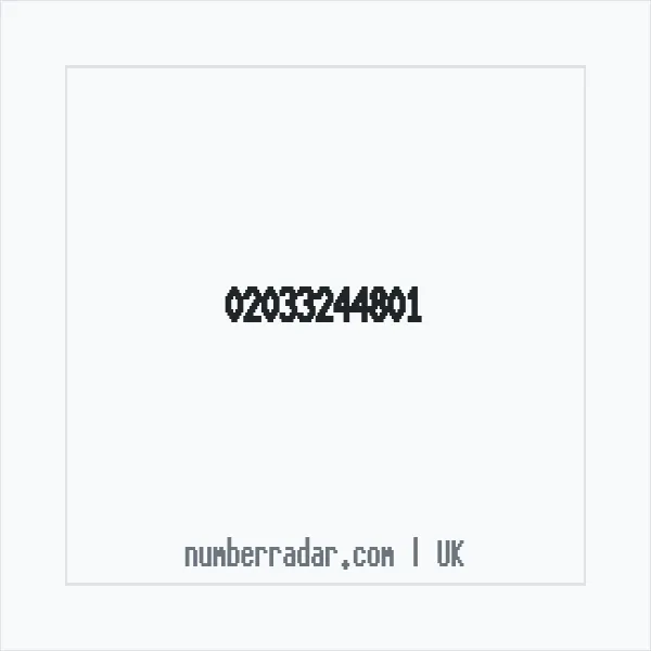 Reverse number check for +44 20 3324 4801 — who called me?