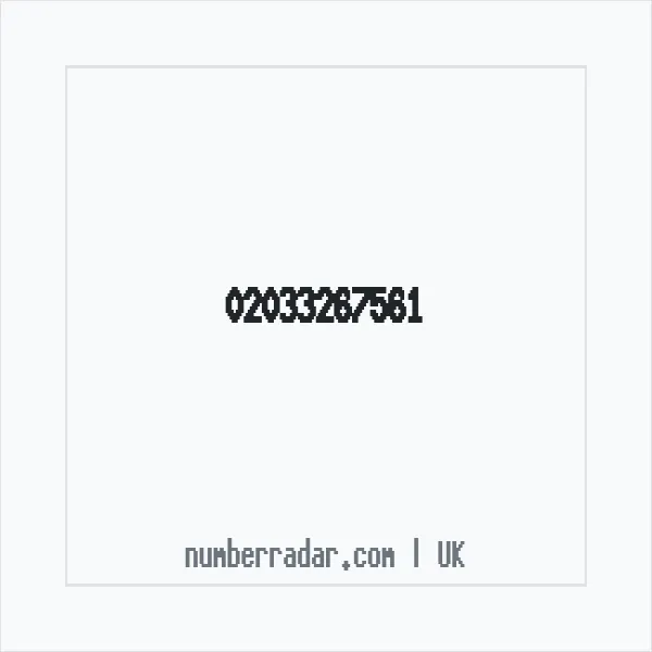 Reverse number check for +44 20 3326 7561 — who called me?