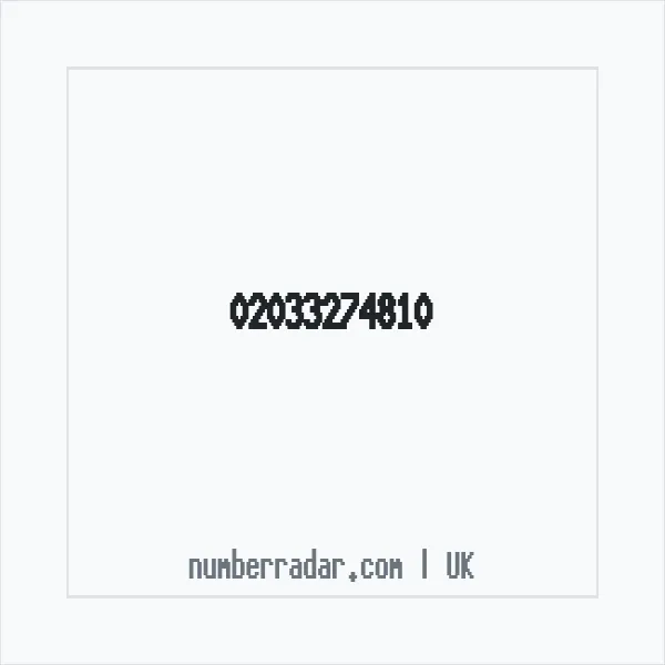 Reverse number check for +44 20 3327 4810 — who called me?