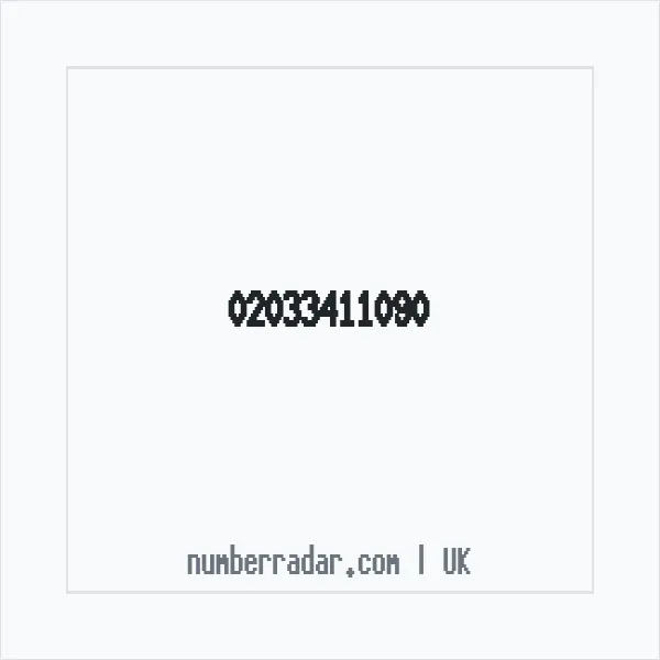 Reverse number check for +44 20 3341 1090 — who called me?