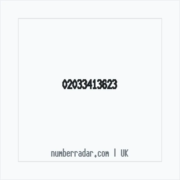 Reverse number check for +44 20 3341 3623 — who called me?