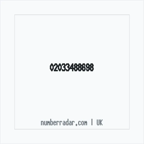 Reverse number check for +44 20 3348 8698 — who called me?