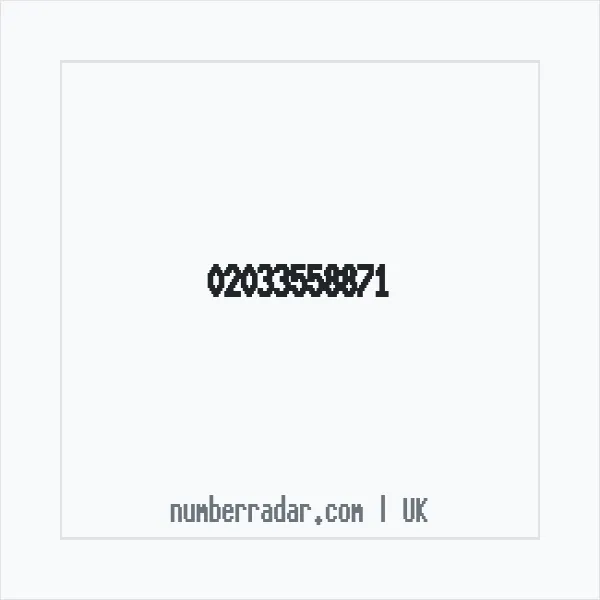 Reverse number check for +44 20 3355 8871 — who called me?