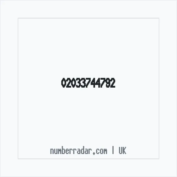 Reverse number check for +44 20 3374 4792 — who called me?