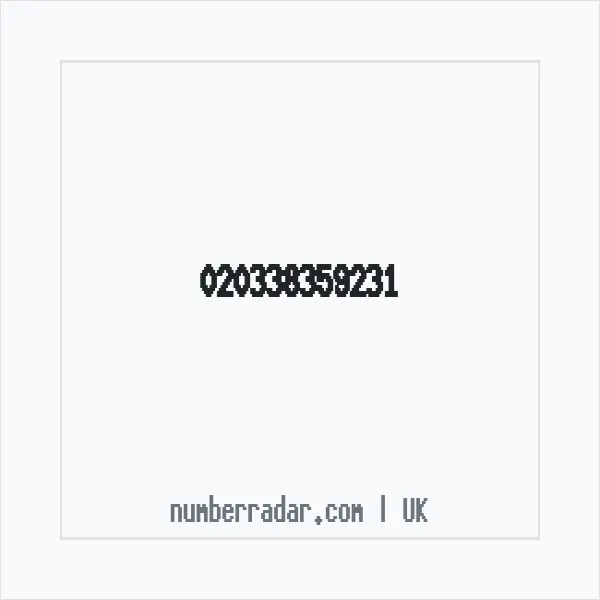 Reverse number check for +44 (2033) 835-923 — who called me?