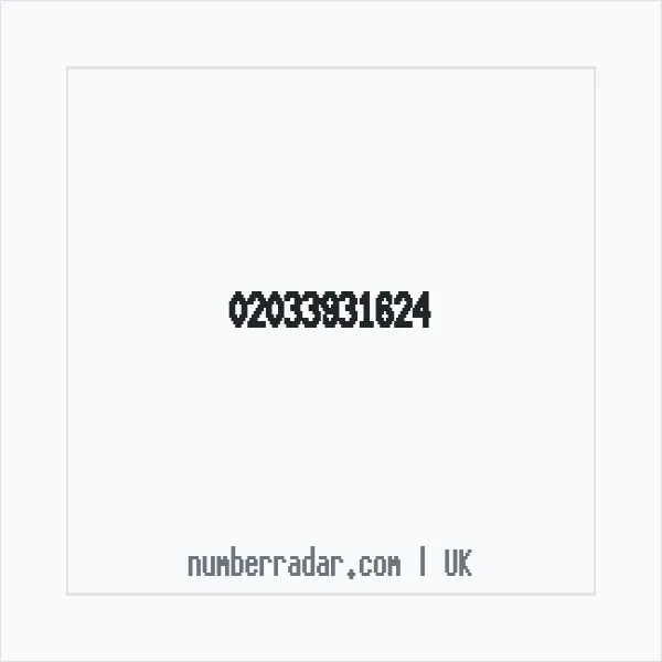 Reverse number check for +44 20 3393 1624 — who called me?