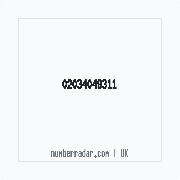 Reverse number check for +44 20 3404 9311 — who called me?