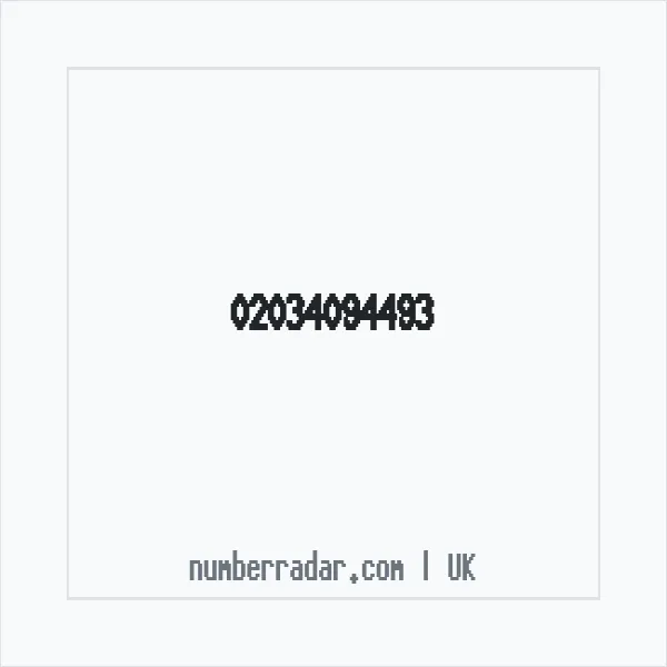 Reverse number check for +44 20 3409 4493 — who called me?