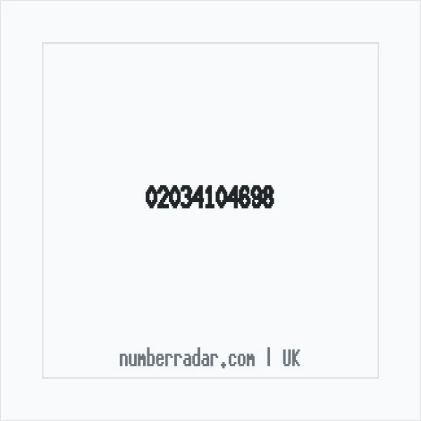 Reverse number check for +44 20 3410 4698 — who called me?