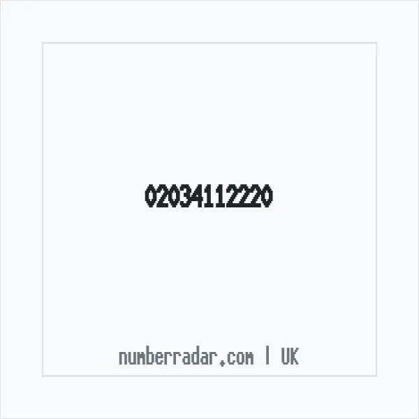 Reverse number check for +44 20 3411 2220 — who called me?