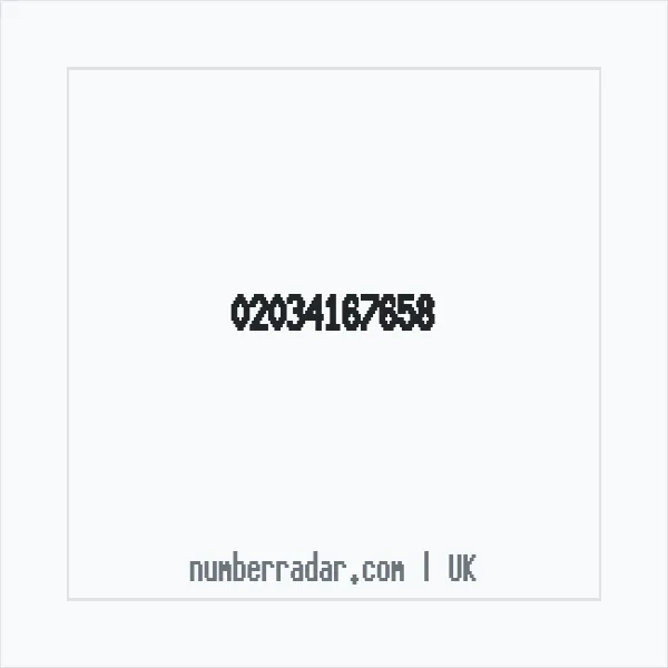 Reverse number check for +44 20 3416 7658 — who called me?