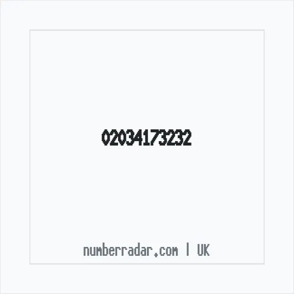Reverse number check for +44 20 3417 3232 — who called me?