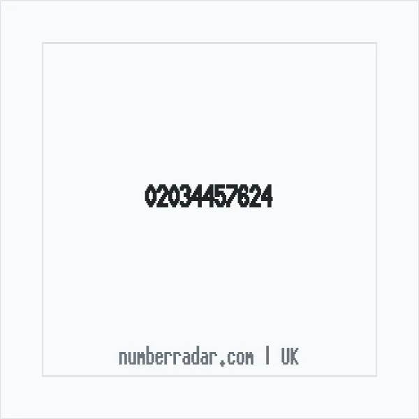 Reverse number check for +44 20 3445 7624 — who called me?