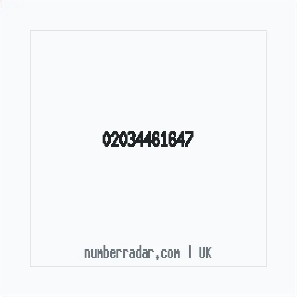 Reverse number check for +44 20 3446 1647 — who called me?