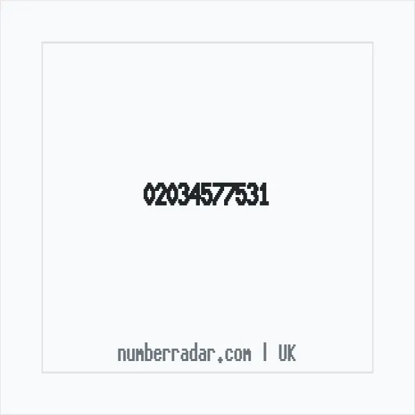 Reverse number check for +44 20 3457 7531 — who called me?