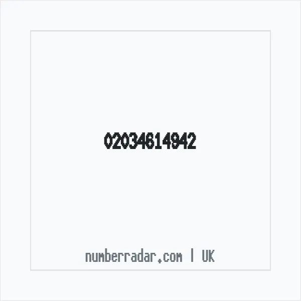 Reverse number check for +44 20 3461 4942 — who called me?