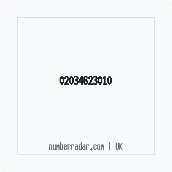 Reverse number check for +44 20 3462 3010 — who called me?