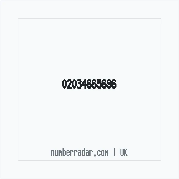 Reverse number check for +44 20 3466 5696 — who called me?