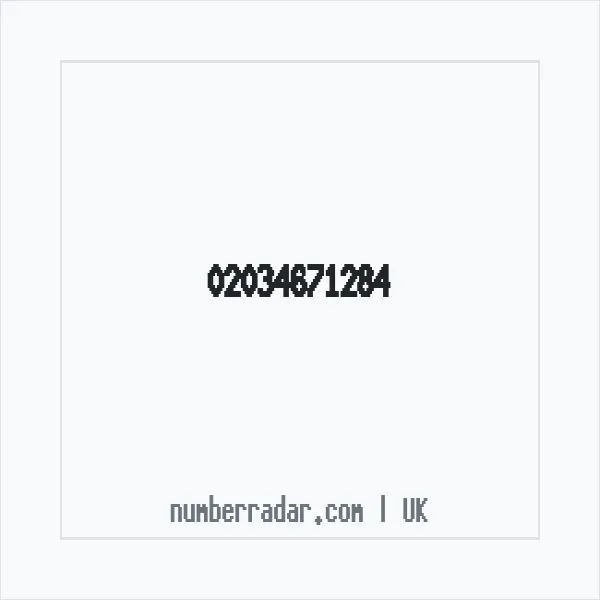Reverse number check for +44 20 3467 1284 — who called me?