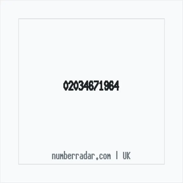 Reverse number check for +44 20 3467 1964 — who called me?
