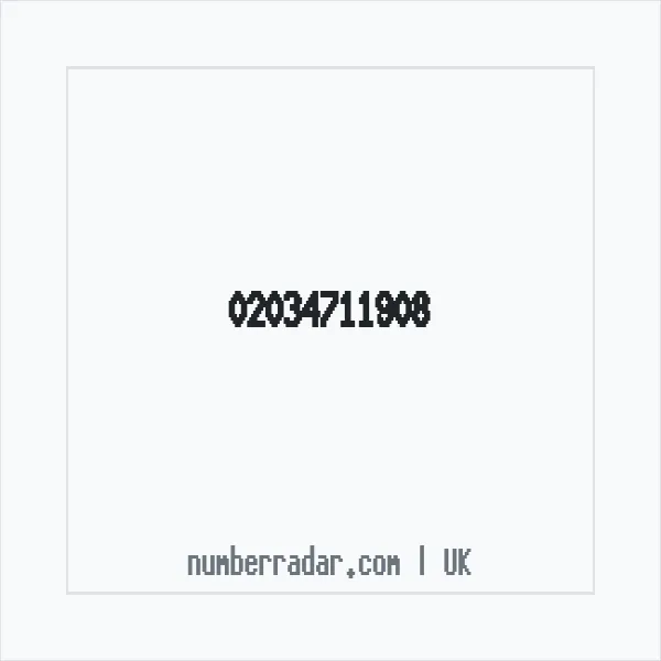 Reverse number check for +44 20 3471 1908 — who called me?