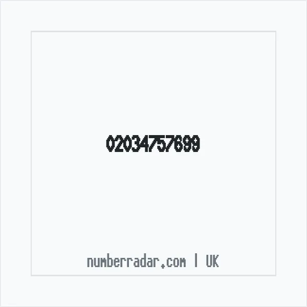 Reverse number check for +44 20 3475 7699 — who called me?