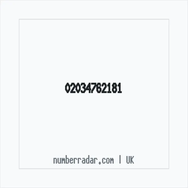 Reverse number check for +44 20 3476 2181 — who called me?