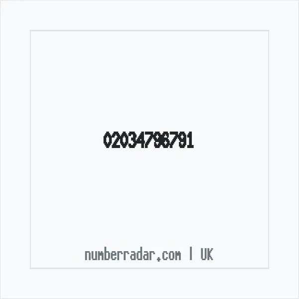 Reverse number check for +44 20 3479 6791 — who called me?