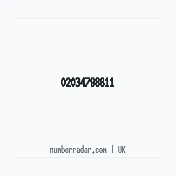 Reverse number check for +44 20 3479 8611 — who called me?