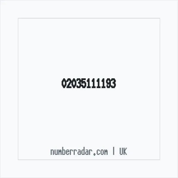 Reverse number check for +44 20 3511 1193 — who called me?