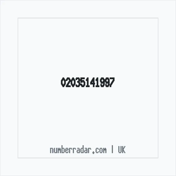 Reverse number check for +44 20 3514 1997 — who called me?