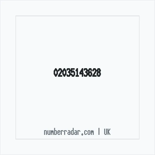Reverse number check for +44 20 3514 3628 — who called me?