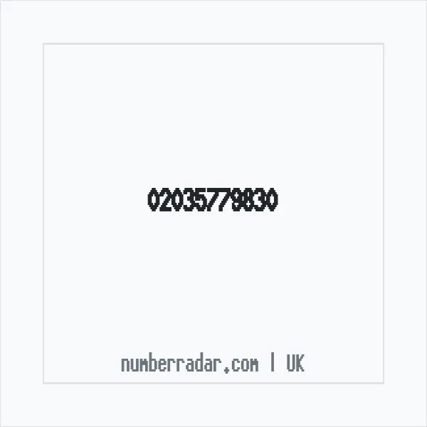 Reverse number check for +44 20 3577 9830 — who called me?