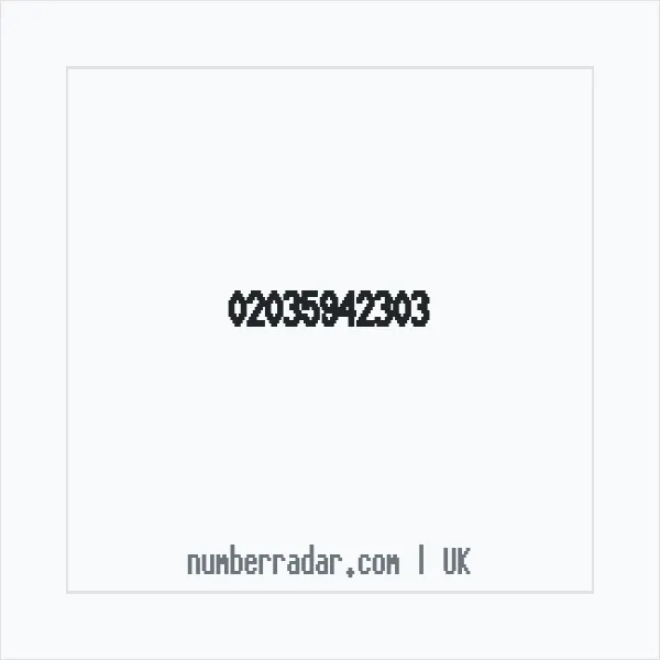 Reverse number check for +44 20 3594 2303 — who called me?