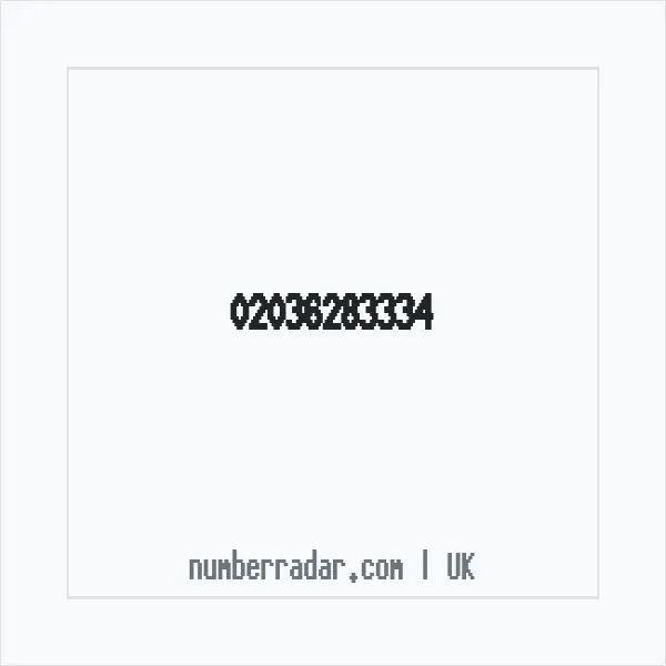 Reverse number check for +44 20 3628 3334 — who called me?