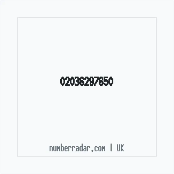 Reverse number check for +44 20 3629 7650 — who called me?