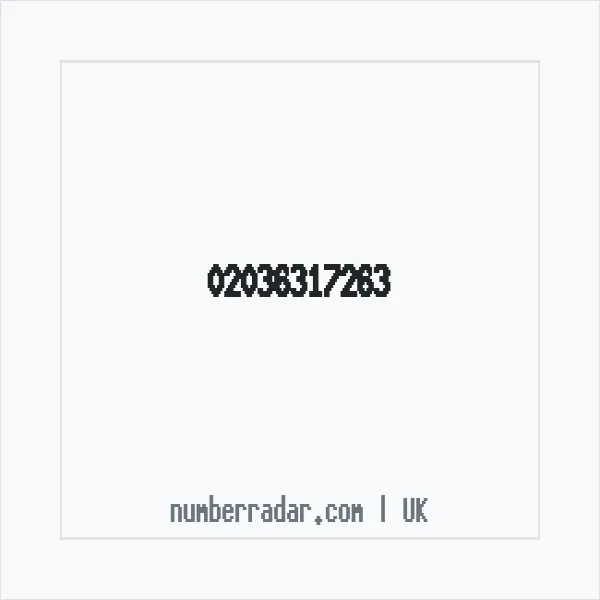 Reverse number check for +44 20 3631 7263 — who called me?