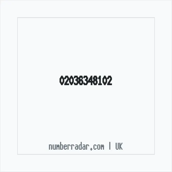 Reverse number check for +44 20 3634 8102 — who called me?
