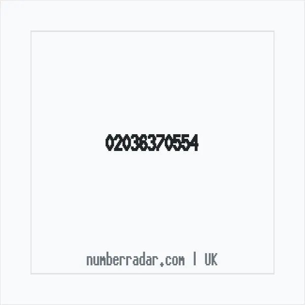 Reverse number check for +44 20 3637 0554 — who called me?