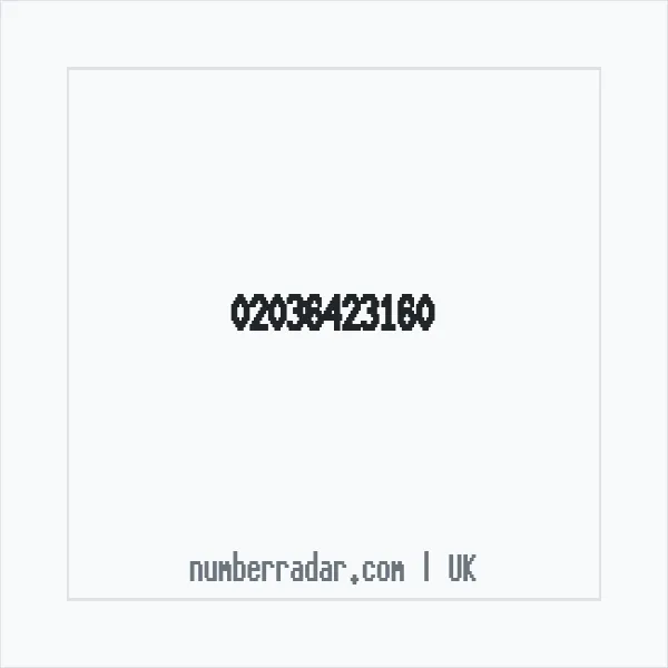 Reverse number check for +44 20 3642 3160 — who called me?