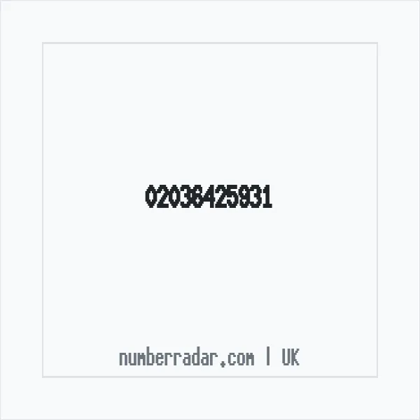 Reverse number check for +44 20 3642 5931 — who called me?