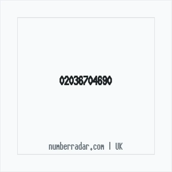 Reverse number check for +44 20 3670 4690 — who called me?