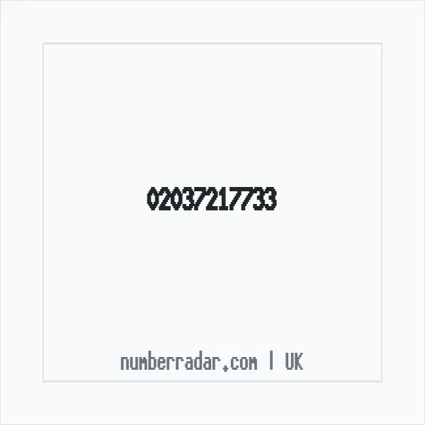 Reverse number check for +44 20 3721 7733 — who called me?