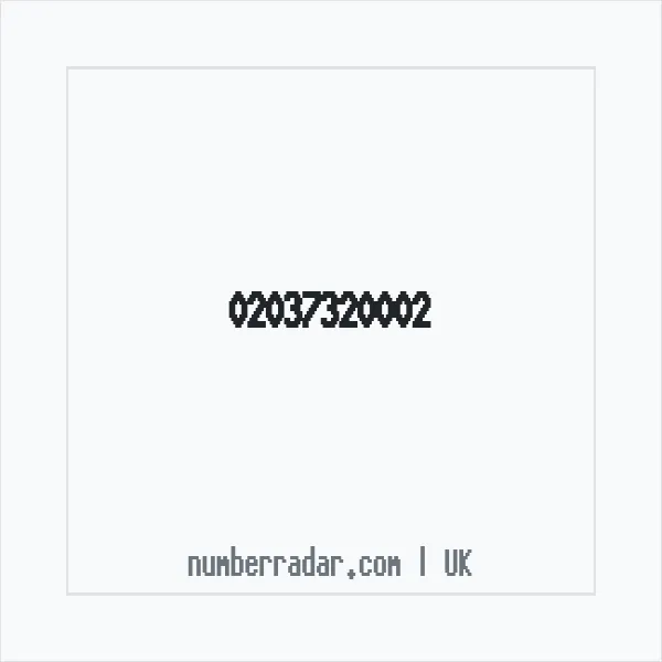 Reverse number check for +44 20 3732 0002 — who called me?