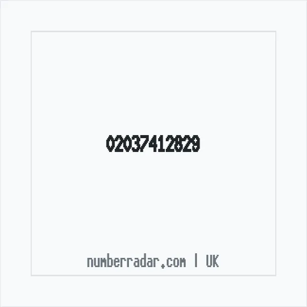 Reverse number check for +44 20 3741 2829 — who called me?