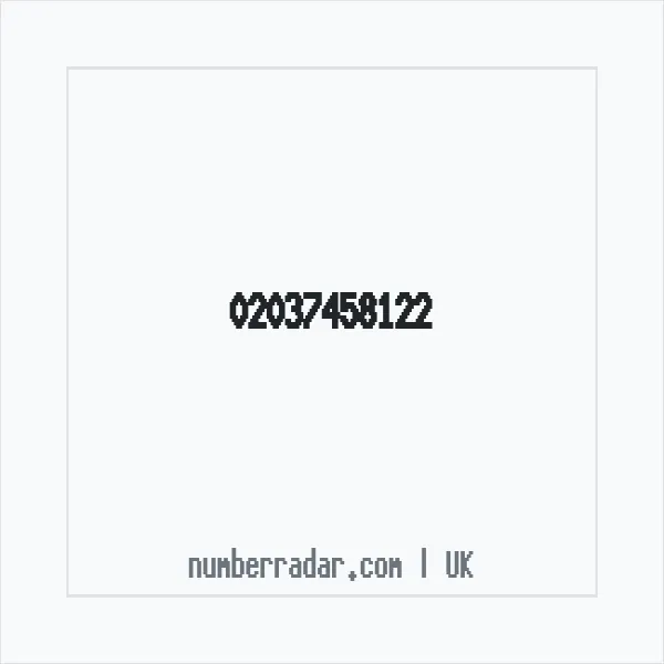 Reverse number check for +44 20 3745 8122 — who called me?